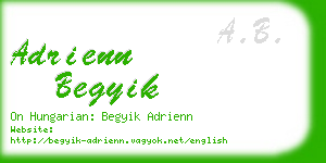 adrienn begyik business card